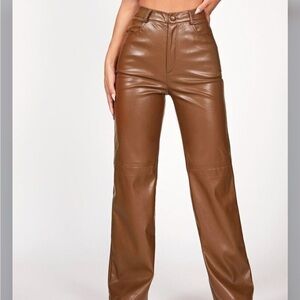Brown Leather Pants
